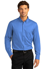 Port Authority® Long Sleeve SuperPro React™ Twill Shirt