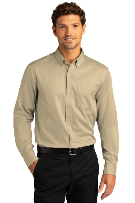 Port Authority® Long Sleeve SuperPro React™ Twill Shirt