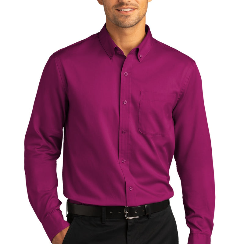 Port Authority® Long Sleeve SuperPro React Twill Shirt