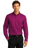 Port Authority® Long Sleeve SuperPro React Twill Shirt