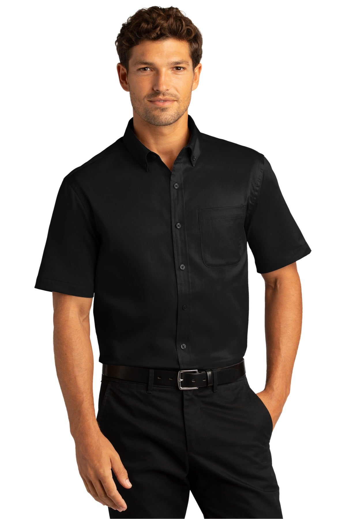 Port Authority® Short Sleeve SuperPro React™ Twill Shirt