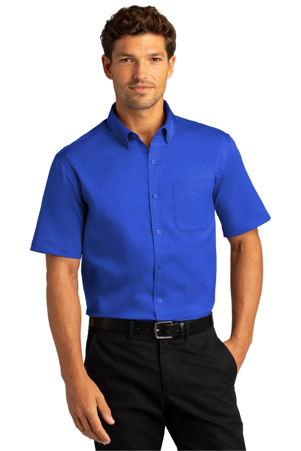 Port Authority® Short Sleeve SuperPro React™ Twill Shirt