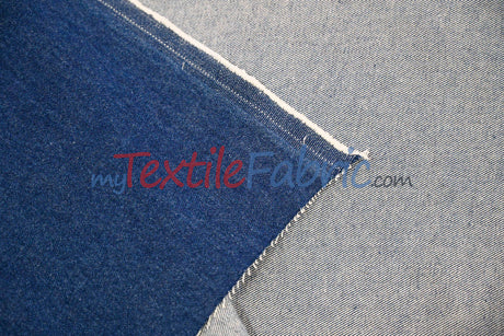 Washed Denim 100% Cotton Fabric - Soft Pre Washed, 60" Wide (1 Yard)