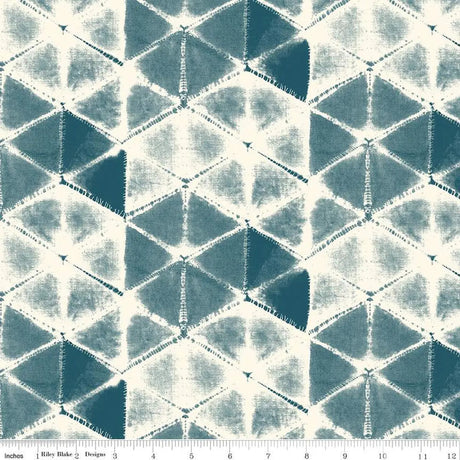 Cotton Wideback Fabric White Eden Shibori Stargazer