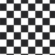 1″ One Inch Black Racing Checkered Poly Cotton Fabric,