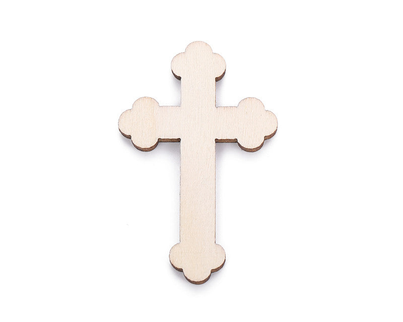 Small 2 Inch Wooden Religious Cross Decoration Pack of 100 for Crafts and DIY