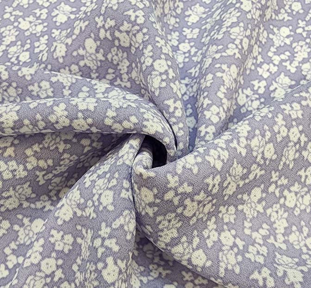 Wool Dobby 1A534 Polyester Fabric - Lavender, 58" Width (1 Yard)