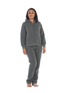Women's 2 Piece Fleece Matching Tracksuit Fleece Fabric - Purple, Plum, Rose, Honey, Navy, Light Grey, Black, Dark Grey, Dark Red, Fuchsia, Teal, Solid, 2 Piece (1 Set)