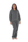 Women's 2 Piece Fleece Matching Tracksuit Fleece Fabric - Purple, Plum, Rose, Honey, Navy, Light Grey, Black, Dark Grey, Dark Red, Fuchsia, Teal, Solid, 2 Piece (1 Set)