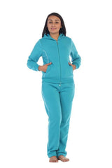 Women's 2 Piece Fleece Matching Tracksuit Fleece Fabric - Purple, Plum, Rose, Honey, Navy, Light Grey, Black, Dark Grey, Dark Red, Fuchsia, Teal, Solid, 2 Piece (1 Set)
