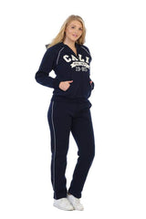 Cali Two-Piece Fleece Fabric - Embroidered Logo, Black, Burgundy, Dark Grey, Navy, Fuchsia, Teal, 2 Piece Set (1 Set)