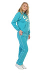 Cali Two-Piece Fleece Fabric - Embroidered Logo, Black, Burgundy, Dark Grey, Navy, Fuchsia, Teal, 2 Piece Set (1 Set)