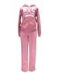 Women's Fleece NYC Matching Tracksuit Fleece Fabric - Rose, Black, Teal, Burgundy, Purple, Light Grey, Dark Grey, Fucshia, Two Piece, Cold Weather, S-XL (1 Set)