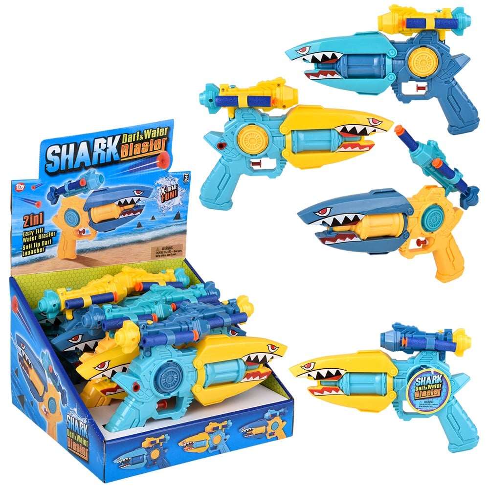 Shark Foam Dart Water Blaster (6 Pc Display)