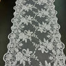 Sequin Lace Luxurious Fabric with Embroideries on Mesh by the Yard – Dresses, Gowns & Special Occasions 20" Width