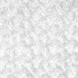 White Minky Rosebud Fabric,