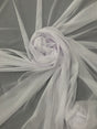 Power Mesh Nylon Spandex Fabric - White, Sheer Mesh, 60" Width (1 Yard)
