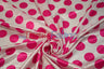 Polka Dot Charmeuse Satin Fabric - 58/60" Width, Multiple Colors, 1.5" Dots (1 Yard)