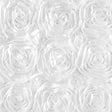 Rosette Satin White Fabric