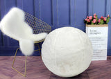 Style & Strength Ball Chinchilla Faux Fur Fabric - Gray, Black, Offwhite, 75" Diameter (1 Piece)