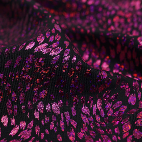 Foil Print Nylon Spandex Animal Print