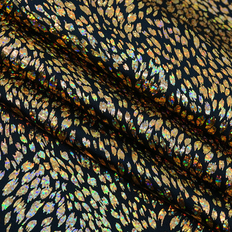 Wild Things Nylon Spandex Fabric - Animal Print Foil, 58" Width (1 Yard)