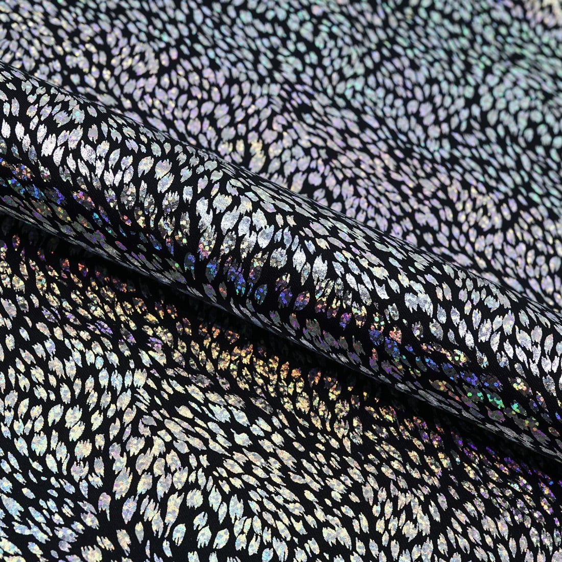 Wild Things Nylon Spandex Fabric - Animal Print Foil, 58" Width (1 Yard)