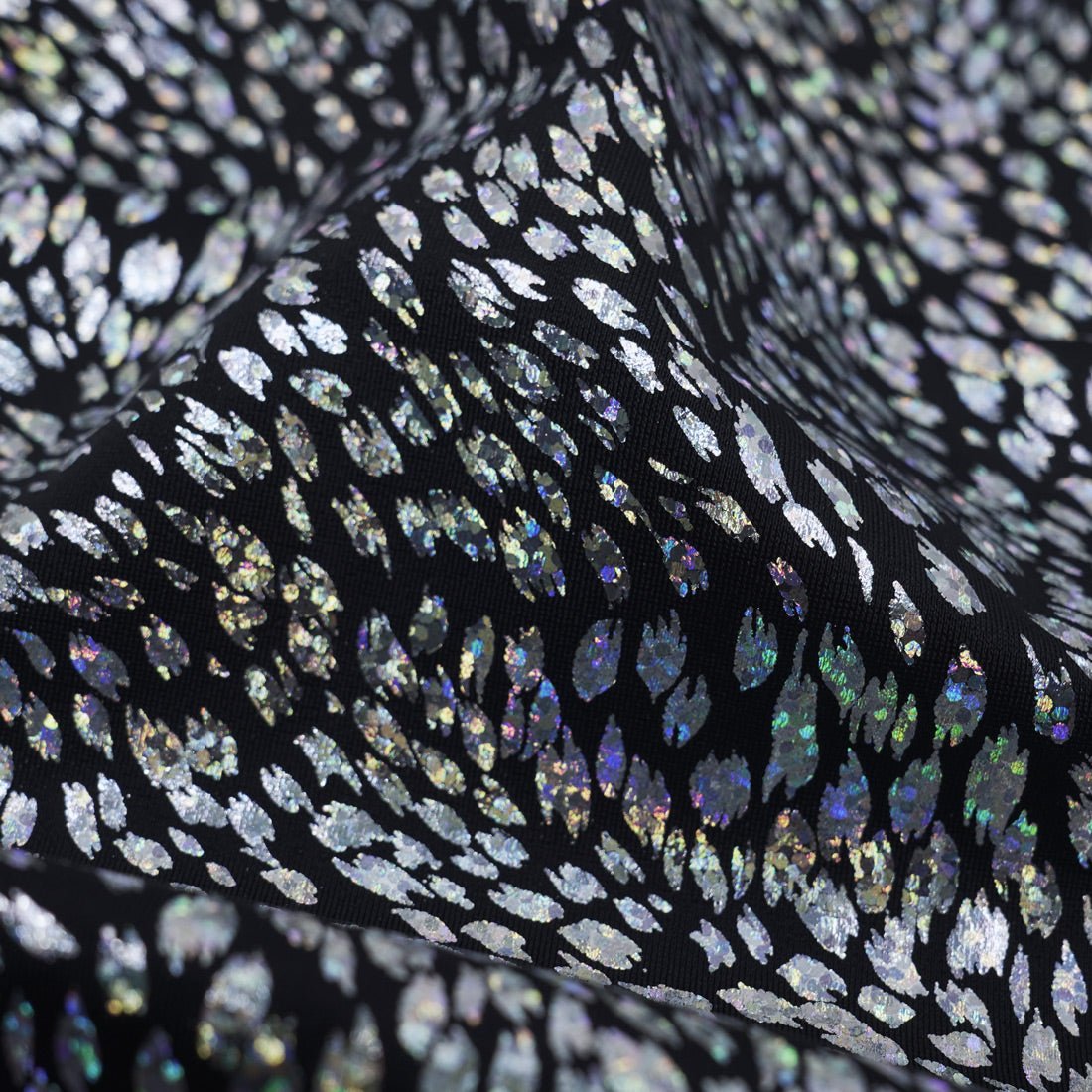 Wild Things Nylon Spandex Fabric - Animal Print Foil, 58" Width (1 Yard)