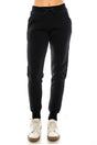 Women's Joggers Polyester Fabric - Solid Color, Drawstring Waist, Full Length (1 Piece)