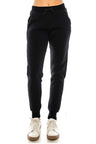 Women's Joggers Polyester Fabric - Solid Color, Drawstring Waist, Full Length (1 Piece)