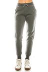 Women's Joggers Polyester Fabric - Solid Color, Drawstring Waist, Full Length (1 Piece)