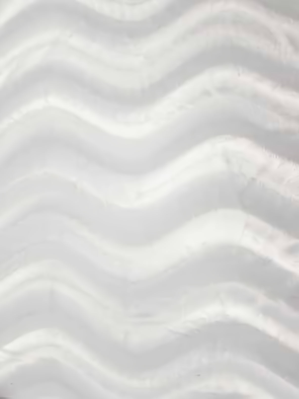 White Velboa Solid Wavy Short Pile Fabric