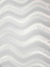 White Velboa Solid Wavy Short Pile Fabric