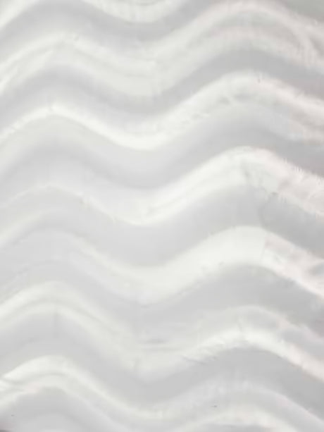White Velboa Solid Wavy Short Pile Fabric