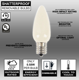 C9 Wonderful LED SMD Bulb (25 bulbs/bag) - Frosted, Warm White