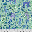 Quilting Cuddle Big Cats Blue Fabric per Yard
