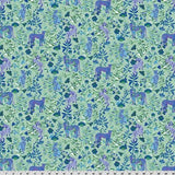 Quilting Cuddle Big Cats Blue Fabric per Yard