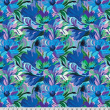 Quilting Cuddle Blue Floral Fabric