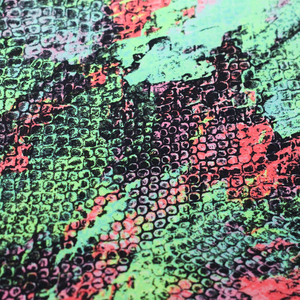Profundity Nylon Spandex Fabric - Pastel/Warm Colorful Animal Skin Print, 58/60" Width (1 Yard)