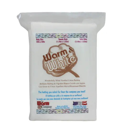 Cotton Batting Warm & White Needled