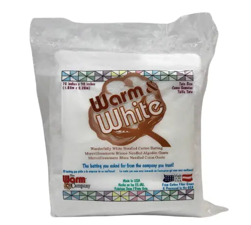 Cotton Batting Warm & White Needled
