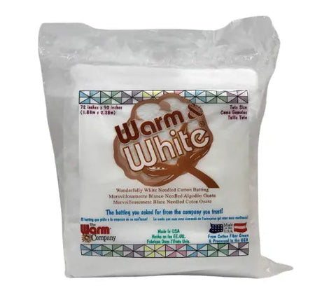 Cotton Batting Warm & White Needled
