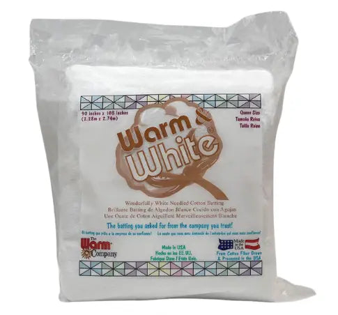 Cotton Batting Warm & White Needled