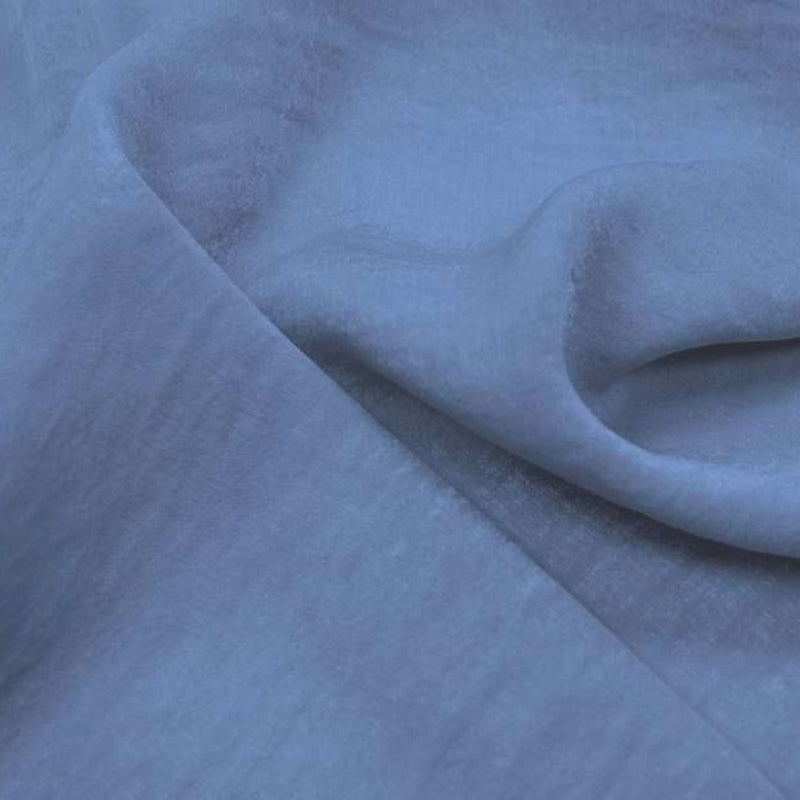 1 Yard Washed Satin Fabric Denim Soft Polyester Glossy Apparel Material for Dresses 58/60 Inches Width
