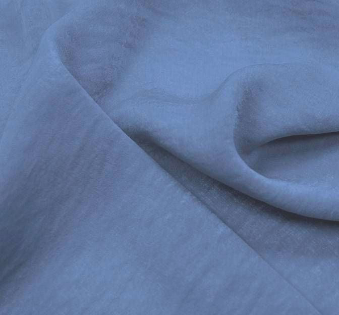 Satin Washed Denim Polyester Fabric - 58/60" Width