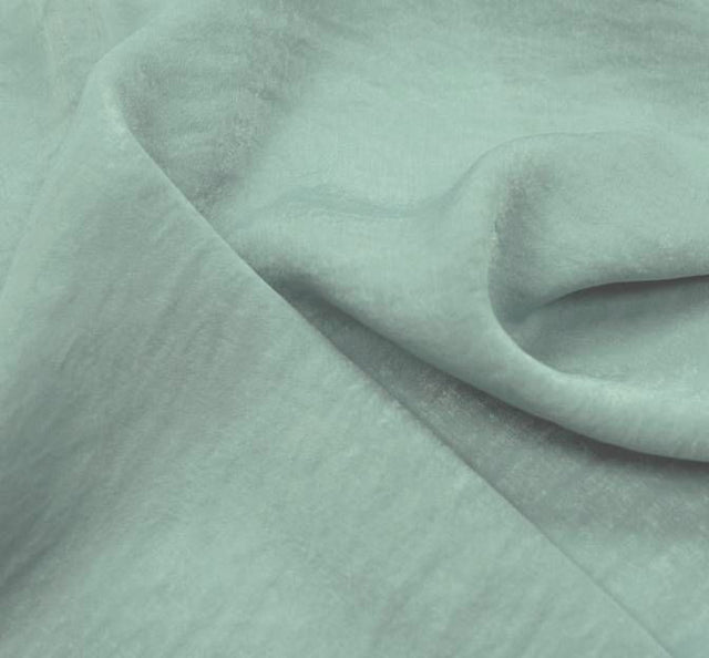 Satin Washed Sage 100 Percent Polyester Fabric - Sage, 58/60" Width (1 Yard)