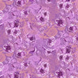 Cotton Fabric Watercolor Floral Purple 44/45"