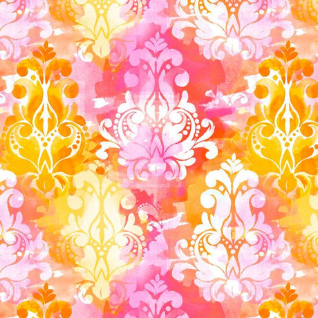 Watercolor Damask Wallpaper - Wallpaper, Watercolor Damask Pattern (Square Foot)