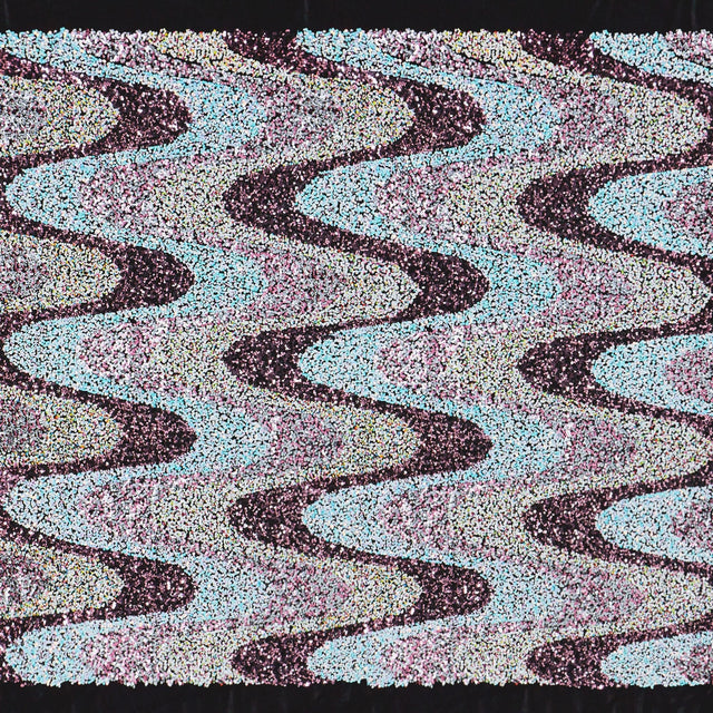 Stretch Velvet Sequin Fabric Blue