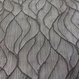 Wavy Stretch Mesh Polyester Spandex Fabric - Wave Pattern, 58/60" Width (1 Yard)